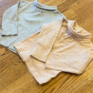 Vertbaudet - Set of 2 Turtleneck long sleeve t-shirts - 18M
Pink/ Grey